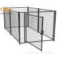 Galvanized chain link dog pet kennels with roof